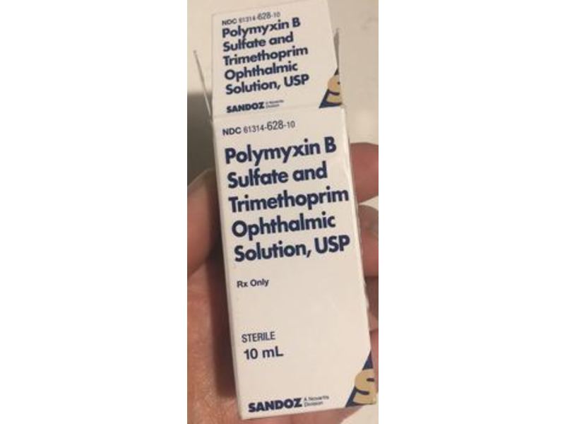 Polymyxin B Sulfate and Trimethoprim Ophthalmic Solution, USP, 10 mL Sandoz (RX)