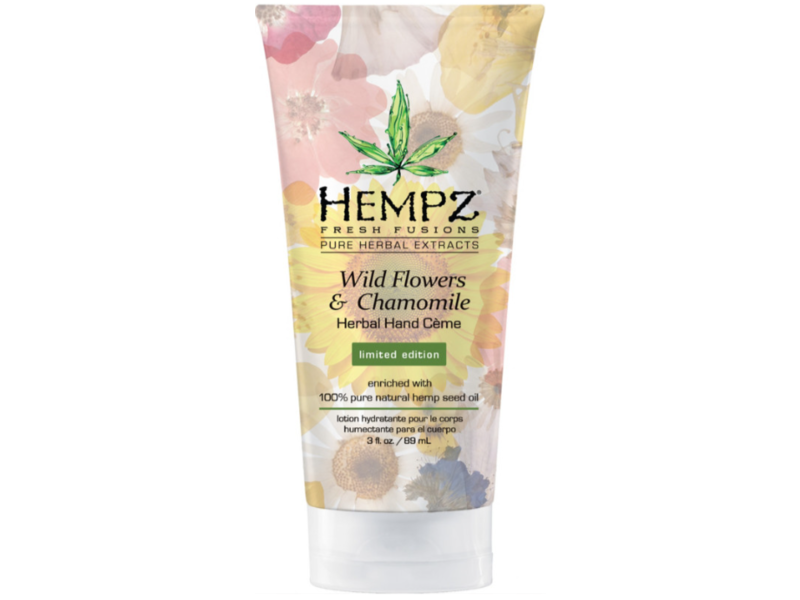 Hempz Fresh Fusions Herbal Hand Cream, Wild Flowers & Chamomile, 3 fl oz/89 mL