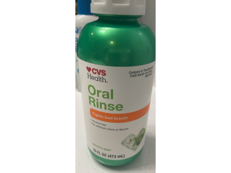 CVS Health Oral Rinse, Smooth Mint, 16 fl oz/473 mL