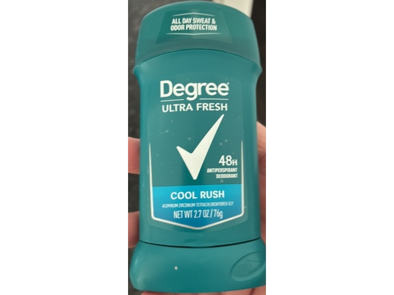 Degree Ultra Fresh Antiperspirant Deodorant, Cool Rush, 2.7 oz/76 g, Pack Of 2