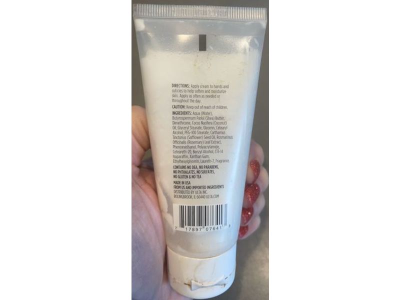 Ulta Beauty Hand Cream, Coconut, 2 oz/56.7 g