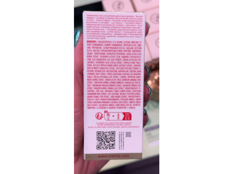 Clarins Light Texture Double Serum, 1 fl oz/30 mL