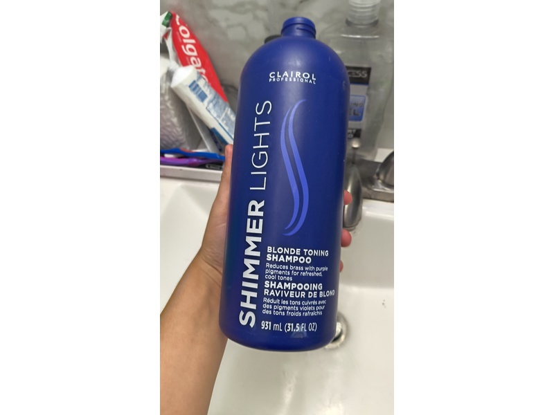 Clairol Shimmer Lights Shampoo, Blonde & Silver, 31.5 fl oz/931mL