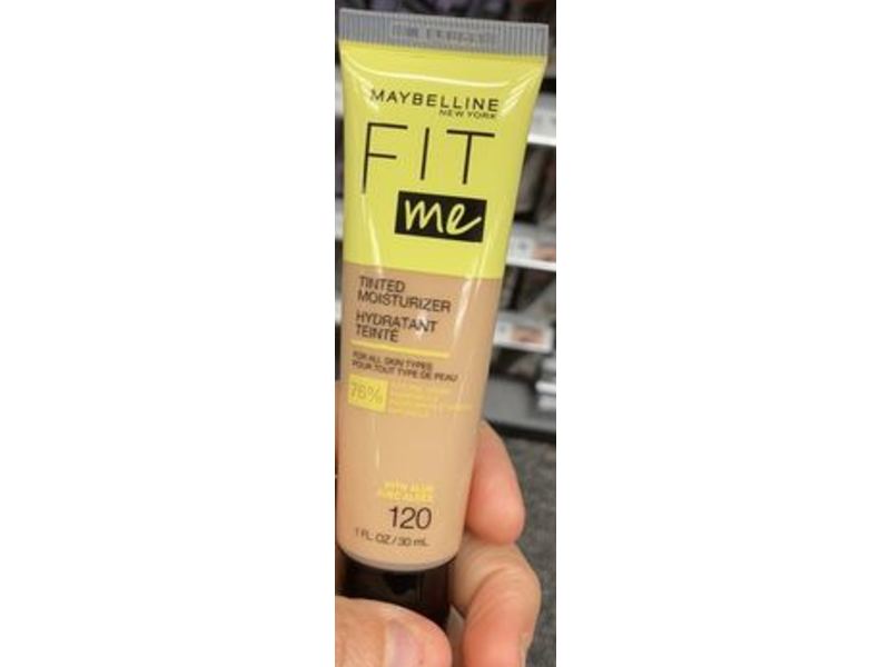 Maybelline New York Fit Me Tinted Moisturizer, 120, 1 fl oz/30 mL