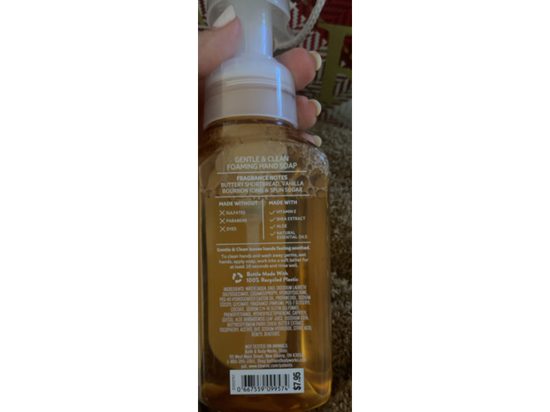 Bath & Body Works Gentle + Cleaning Foaming Hand Soap, Merry Cookie, 8.75 fl oz/259 mL