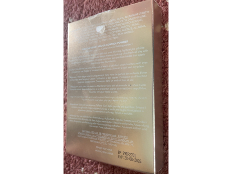 Sheglam Velvet Veil Oil Control Powder, Nude Pink