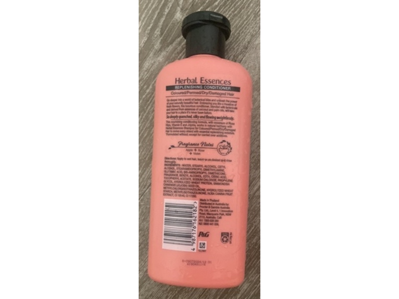 Herbal Essences Replenishing Conditioner, Rose Hips + Vitamin E & Jojoba, 400 mL