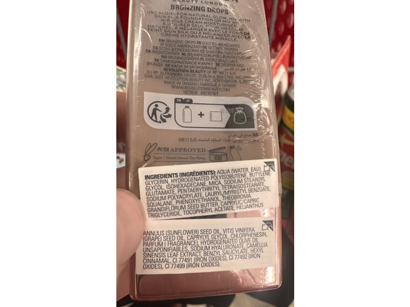 Revolution Bright Light Bronzing Drops, Spice Tan/Deep, 0.77 fl oz/23 mL