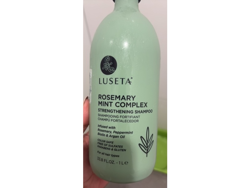 Luseta Rosemary Mint Complex Strengthening Shampoo, 33.8 fl oz/1 L