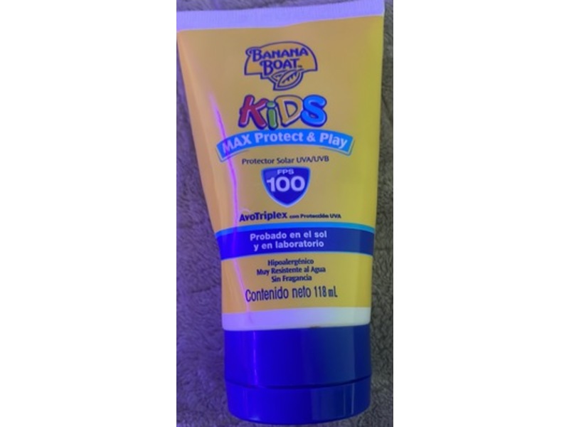 Banana Boat Kids Max Protect & Play Sunscreen, SPF 100, 118 mL