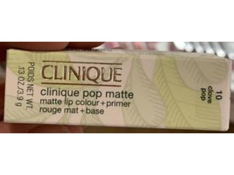 Clinique Pop Matte Lip Colour + Primer, Clove Pop, 0.13 oz/3.9 g