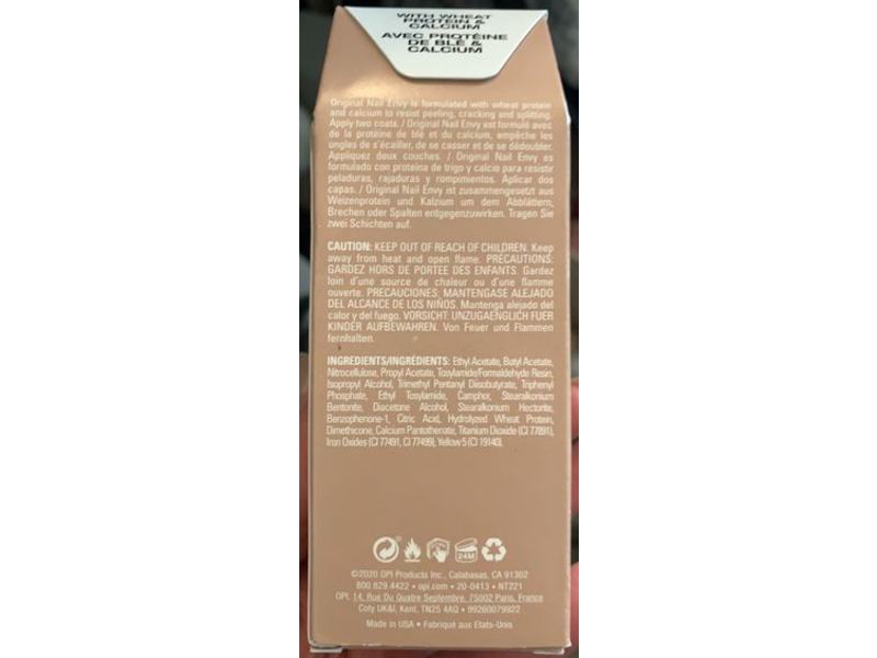 O.P.I Nail Envy Strength + Color, Samoan Sand, 0.5 fl oz/15 mL