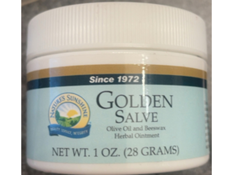 Nature's Sunshine Golden Salve, Olive Oil & Beeswax Herbal Ointment, 1 fl oz/28 g