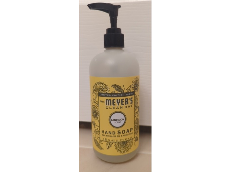 Mrs. Meyer's Clean Day Hand Soap, Dandelion Scent, 16 fl oz/473 mL
