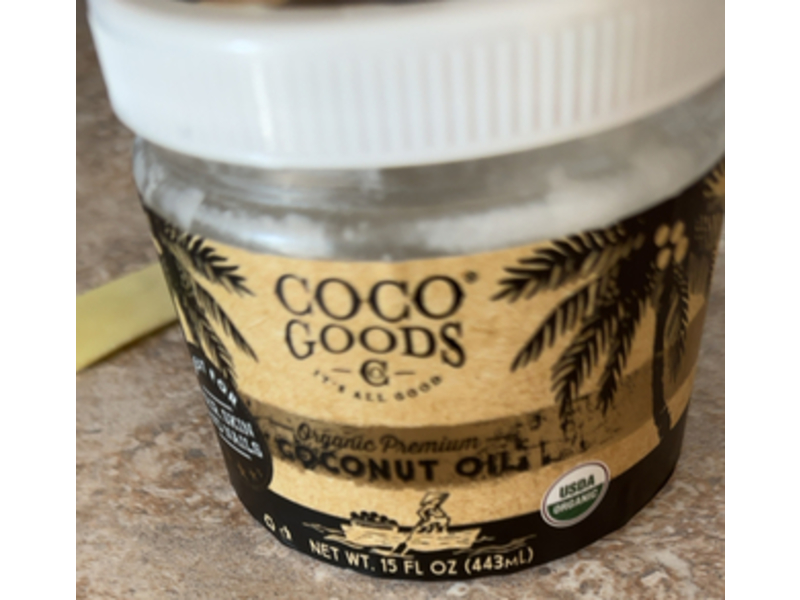 Coco Goods Origin Organic Premium Coconut Oil, 15 fl oz/443 mL