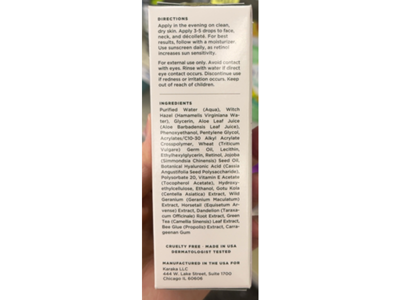 Tree Of Life Retinol Serum, Renew + Firm, 2 fl oz/60 mL