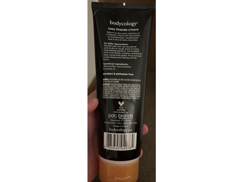 Bodycology Body Cream, Cozy Fireside S'more, 8 fl oz/227 g