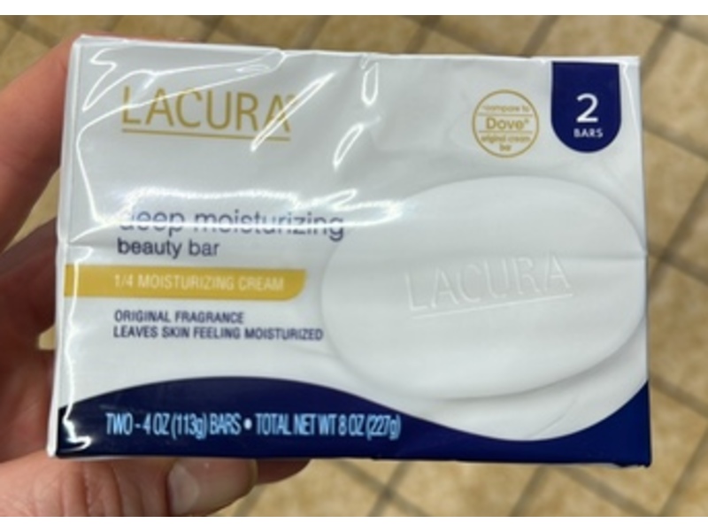 Lacura Deep Moisturizing Beauty Bar, 4 oz/113 g, Pack Of 2
