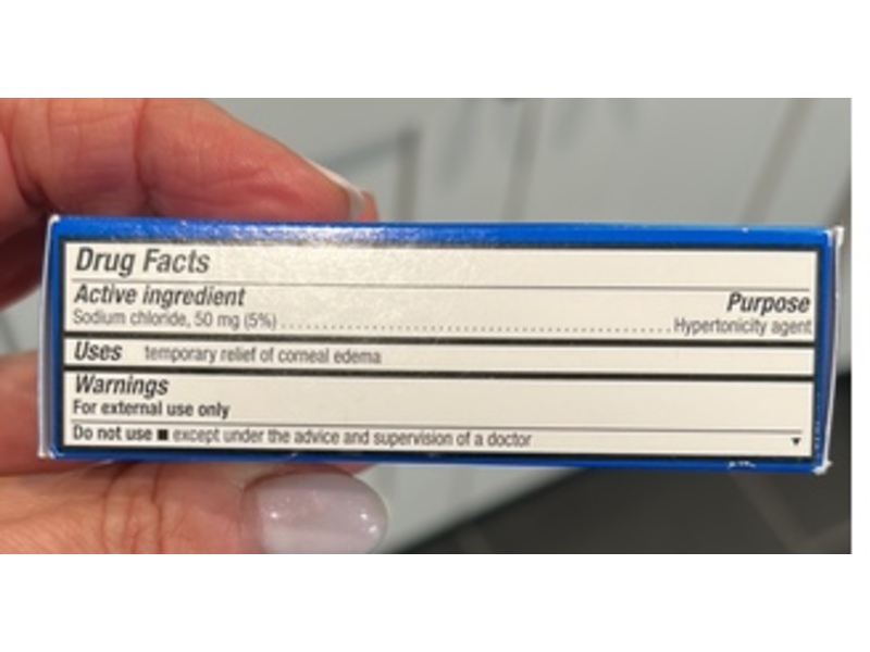 CVS Health Sodium Chloride Hypertonicity Ophthalmic Ointment 5%, 0.125 oz/3.5 g