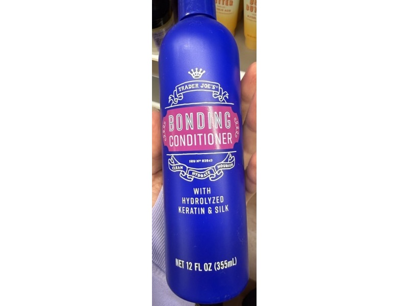 Trader Joe's Bonding Conditioner, Hydrolyzed Keratin & Silk, 12 fl oz/355 mL