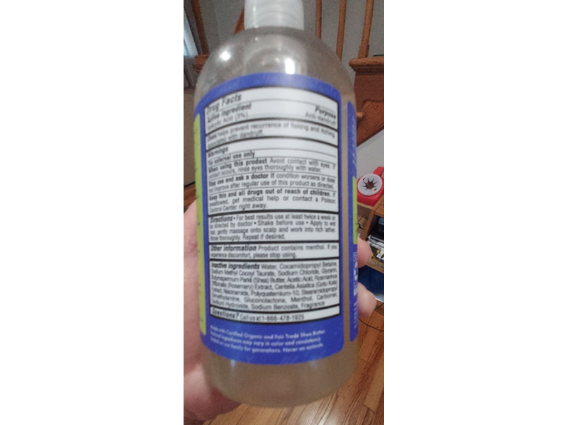 Shea Moisture Anti Dandruff Shampoo, Apple Cider Vinegar, 13 fl oz/384 mL