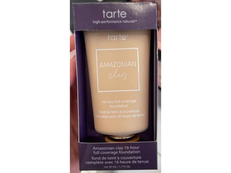 Tarte Amazonian Clay 16-Hrs Full Coverage Foundation, 32N Medium Neutral, 1.7 fl oz/50 mL