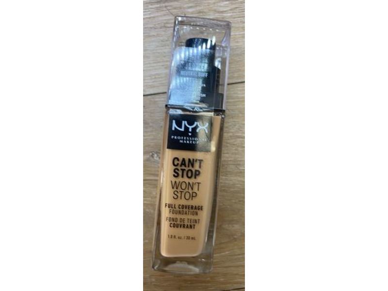 NYX Professional Makeup Can't Stop Won't Stop Full Coverage Foundation, 10.3 Neutral Buff, 1.0 fl oz/30 mL