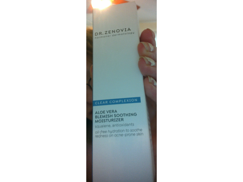 Dr. Zenovia Clear Complexion Blemish Soothing Moisturizer, Aloe Vera, 1.5 fl oz/45 mL