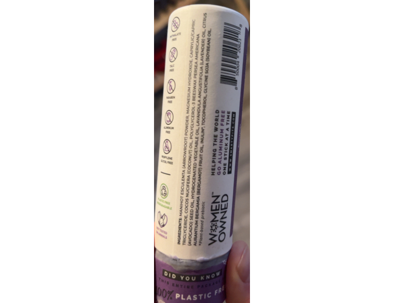 Smartypits Sensitive Skin Deodorant, Lavender Bergamot, 2.9 oz/82 g