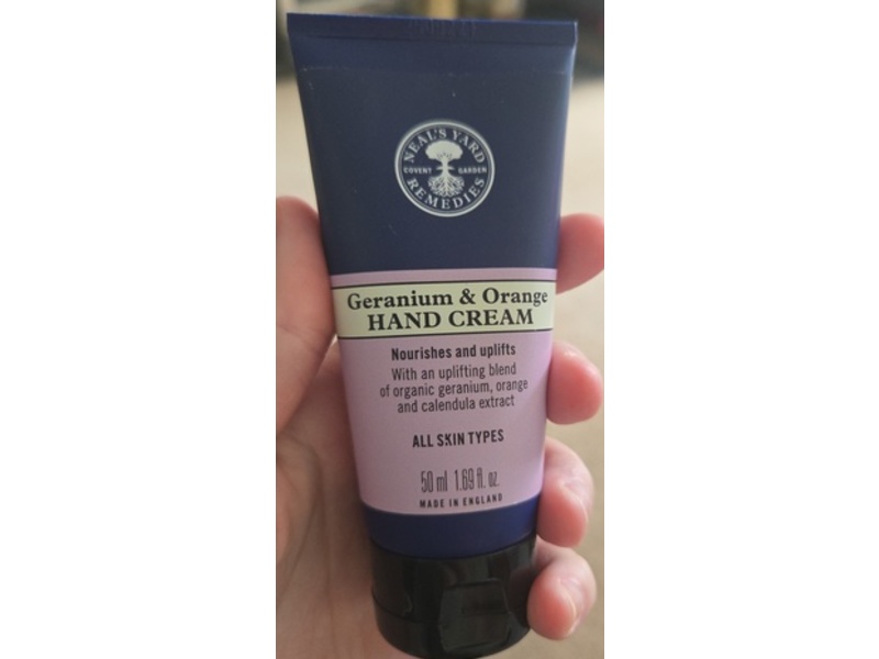 Neal's Yard Remedies Hand Cream, Geranium & Orange, 1.69 fl oz/50 mL