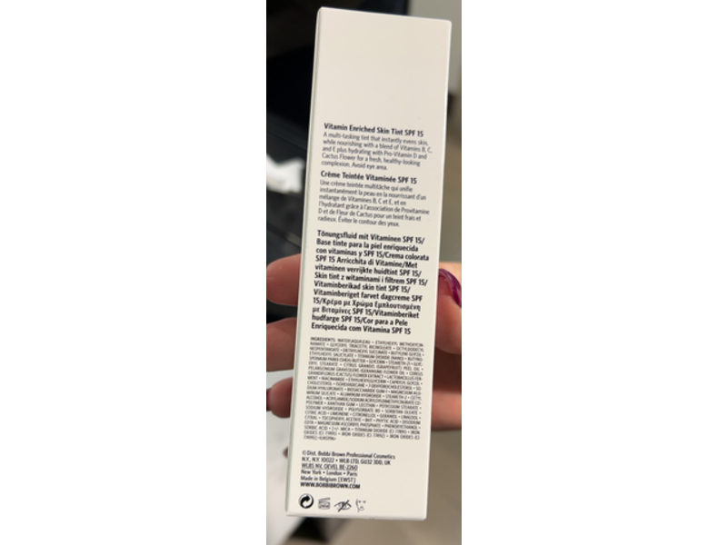 Bobbi Brown Vitamin Enriched Skin Tint, SPF 15, Light 3, 1.69 oz/50 mL