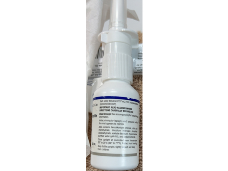 Azelastine Hydrochloride Nasal Spray 0.1%, 30 mL, Aurobindo (Rx)