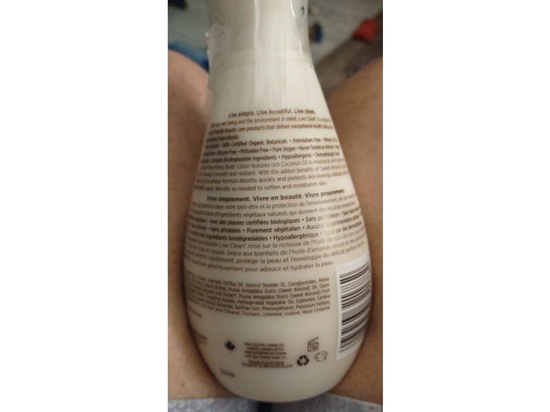 Live Clean Nourishing Body Lotion, Bali Oil, 17 fl oz/500 mL