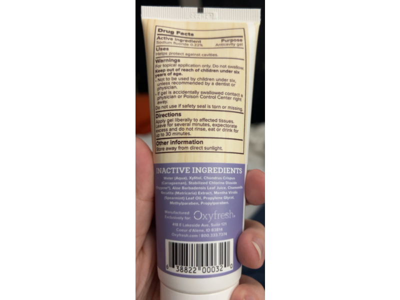 Oxyfresh Super Relief Dental Gel, Fresh Mint, 4 oz/113 g