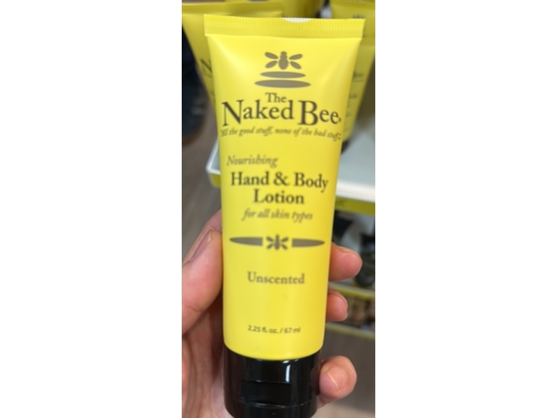 The Naked Bee Nourishing Hand & Body Lotion, Unscented, 2.25 fl oz/67 mL