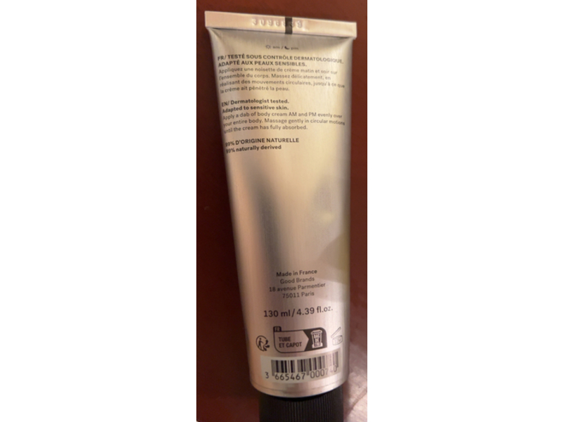 Typology A 10 Ingredient Body Moisturizer, D92, 4.39 fl oz/130 mL