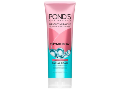 Ponds Bright Miracle Ultimate Acne Control Facial Foam, Thymo-Bha, 100 g