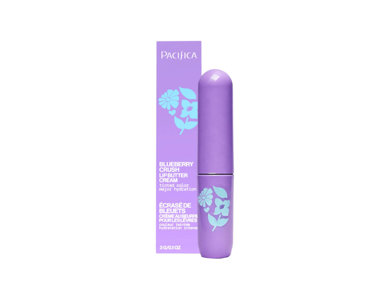Pacifica Lip Butter Cream, Blueberry Crush, 0.1 oz/3 g