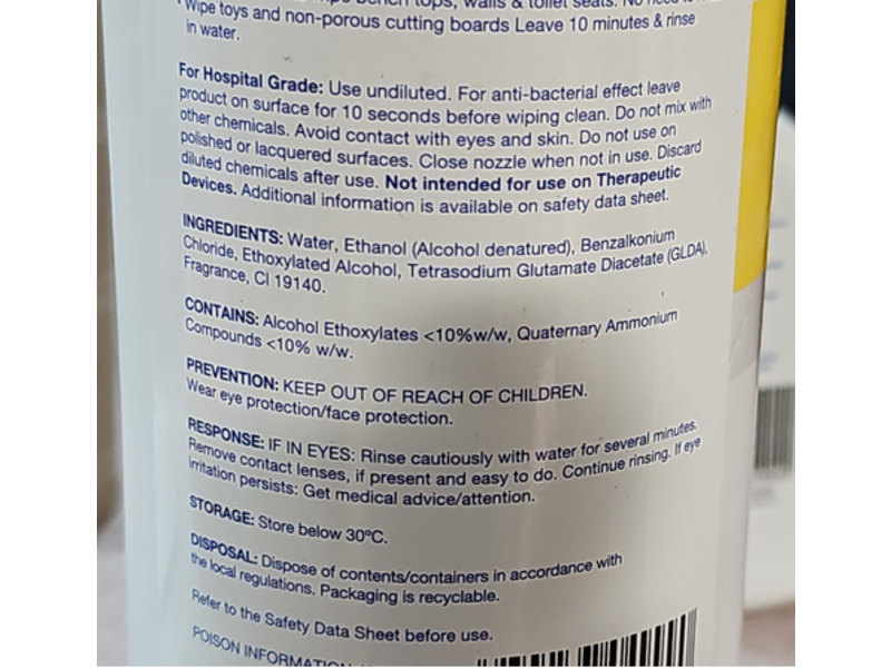 Power Fresh Disinfectant, Lemon