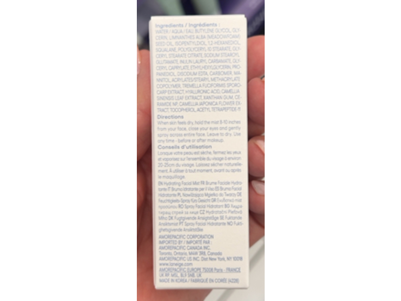 Laneige Cream Skin Cerapeptide Mist, 1.01 fl oz/30 mL