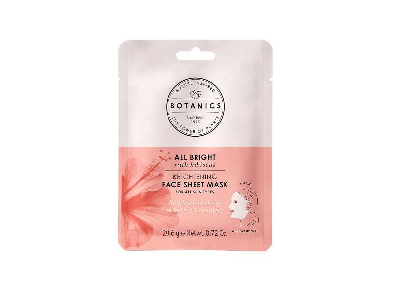 Botanics All Bright Brightening Face Sheet Mask, 0.72 oz