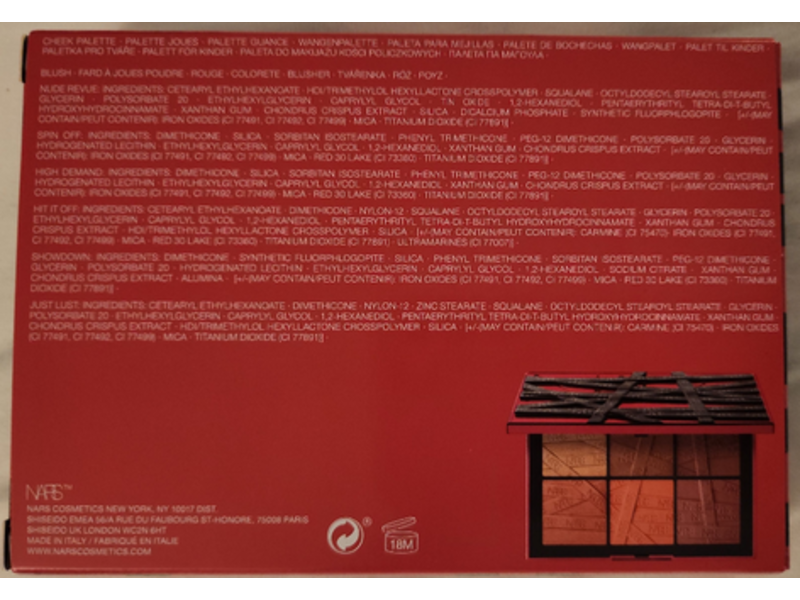 Nars High Profile Cheek Palette, Joues, 0.10 oz/3.0 g