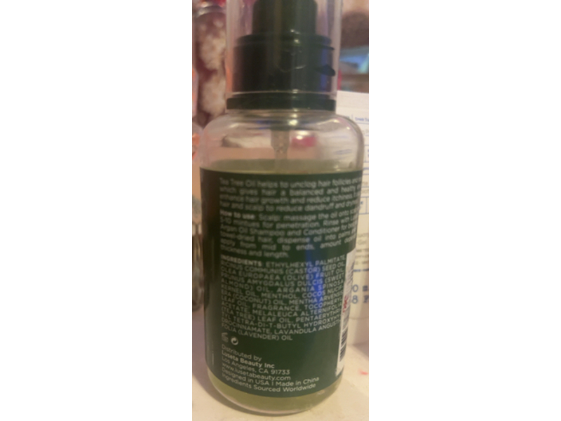 Luseta Tea Tree Hair & Scalp Treatment Oil, 3.38 fl oz/100 mL