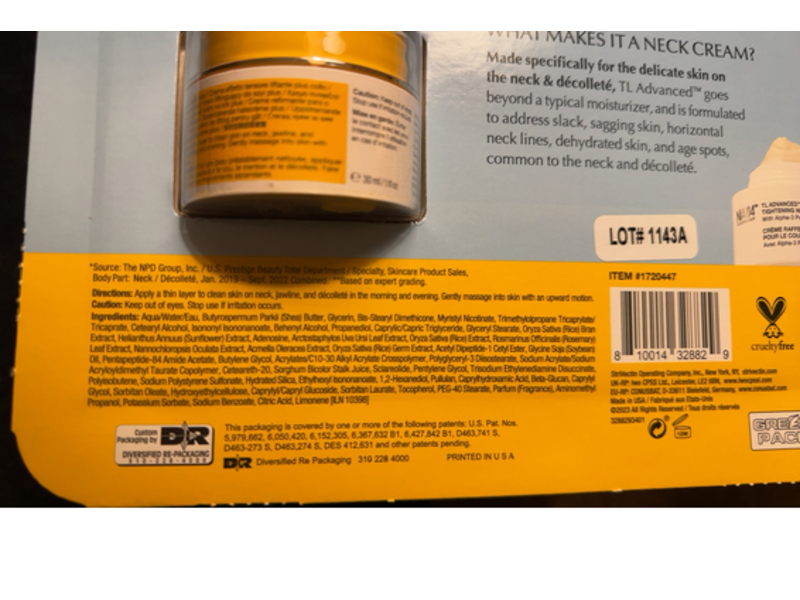 StriVectin TL Advanced Tightening Neck Cream Plus Duo, 1 fl oz/30 mL