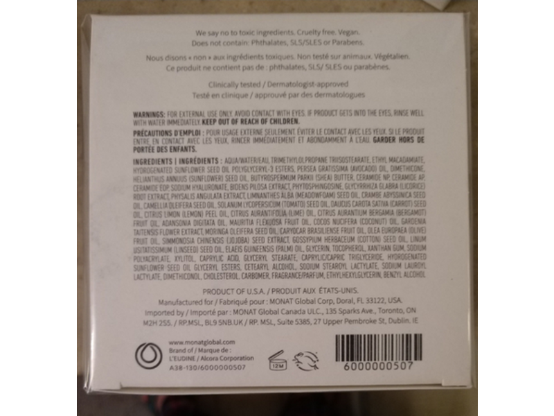 Monat Night Haven Overnight Age Control Cream, 1.7 fl oz/50 mL