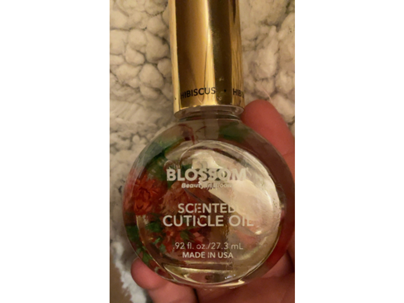 Blossom Beauty Scented Cuticle Oil, Hibiscus, 0.92 fl oz/27.3 mL