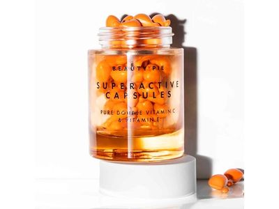 Beauty Pie Superactive Capsules Pure Double Vitamin C & Vitamin E Serum, 0.01 fl oz/0.3 mL, 60 Count
