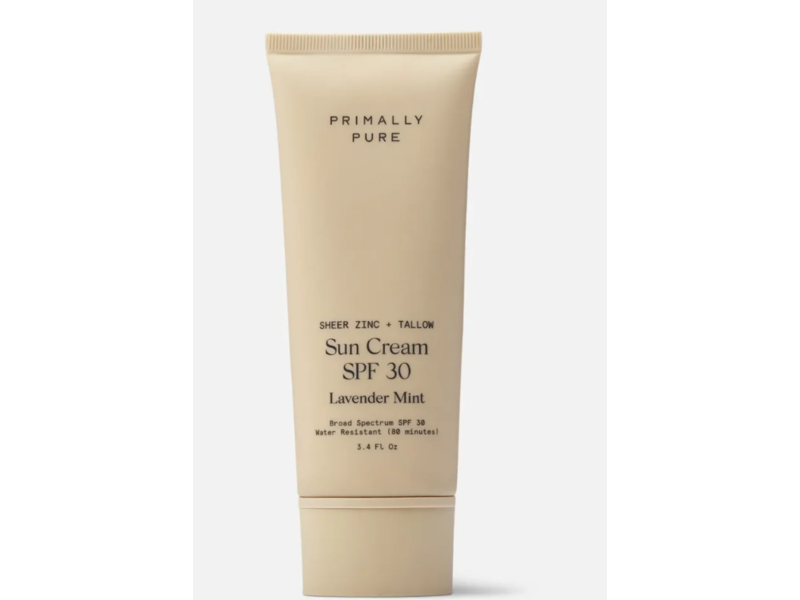 Primally Pure Sun Cream, SPF 30, Lavender Mint, 3.4 fl oz
