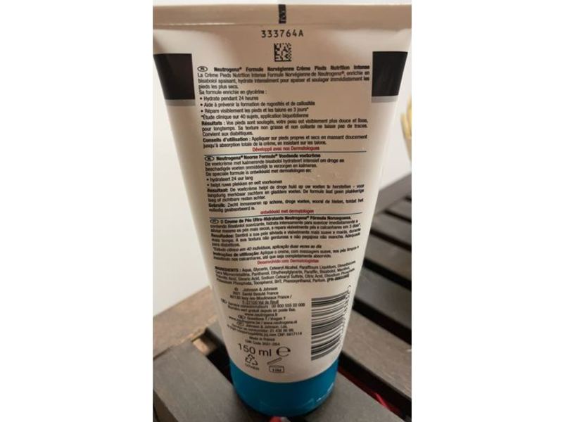 Neutrogena Nutrition Intense Foot Cream, Bisabolol, 150 mL