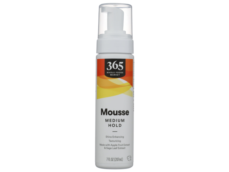 365 Whole Foods Market Mousse, Medium Hold, Apple Fruit Extract+Sage Leaf Extract, 7 fl oz/207 mL